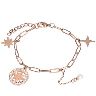 iXXXi Schakel Armband Sparkle Rosé