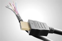 goobay High Speed HDMI kabel 90° met Ethernet (4K@60Hz), 5 meter kabel - thumbnail