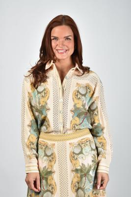 Farm Rio blouse 349107 royal sea multicolor