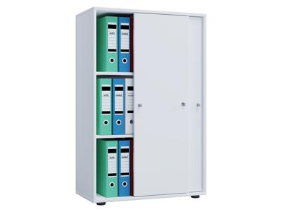 VCM Kantoorkast Lona (Schuifdeuren, Wit, XL)