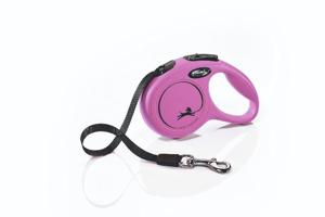 Flexi New CLASSIC 3 m Roze Hond Intrekbare riem