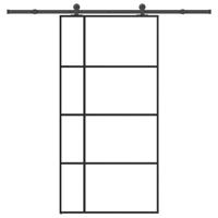 Schuifdeur met beslag 102,5x205 cm ESG-glas en aluminium