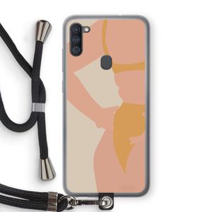 Bikini body: Samsung Galaxy A11 Transparant Hoesje met koord
