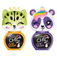 Clementoni crazy chic nagellak oranje/paars, 2st.