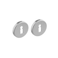 Intersteel Set van 2 sleutelrozettenTira rond aluminium - 0082.309086