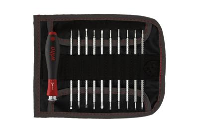 Wiha Set precisieschroevendraaiers | 11-delig | sleuf / PH / TX / 6-kant | 1 stuk - 27820 - 27820