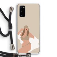 One of a kind: Samsung Galaxy S20 Transparant Hoesje met koord