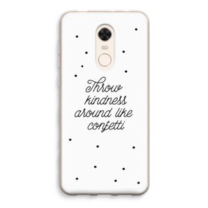 Confetti: Xiaomi Redmi 5 Transparant Hoesje