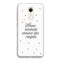 Confetti: Xiaomi Redmi 5 Transparant Hoesje