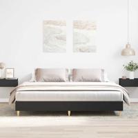 Bedframe zonder matras 180x200 cm spaanplaat zwart