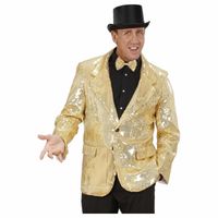 Gouden glitter blazer - thumbnail