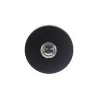 Intersteel Deurbel rond verdekt 53x10 mat zwart RVS - thumbnail