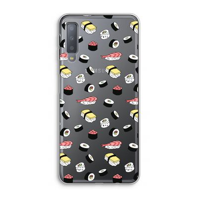 Sushi time: Samsung Galaxy A7 (2018) Transparant Hoesje