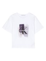 Calvin Klein Kids t-shirt à logo imprimé - Blanc