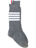 Thom Browne 4-bar stripe socks - Gris