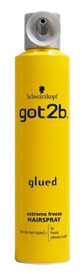 Glued blasting freeze hairspray
