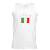 Witte heren tanktop Italie - thumbnail