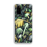 Tropical Palms Dark: Samsung Galaxy S20 Transparant Hoesje