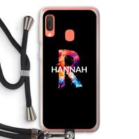 Abstract Spectrum: Samsung Galaxy A20e Transparant Hoesje met koord