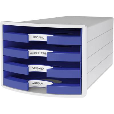 HAN IMPULS 2.0 1013-14 Ladebox Lichtgrijs DIN A4, DIN C4 Aantal lades: 4