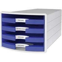 HAN IMPULS 2.0 1013-14 Ladebox Lichtgrijs DIN A4, DIN C4 Aantal lades: 4