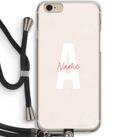 Strawberry Milkshake: iPhone 6 / 6S Transparant Hoesje met koord