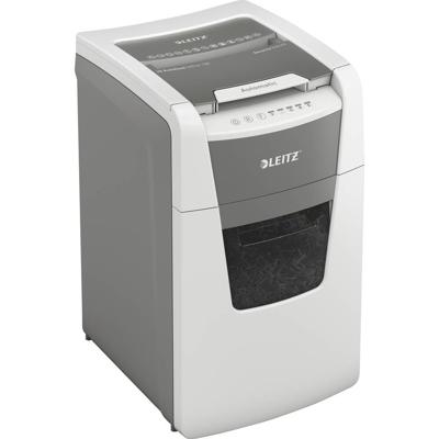 Leitz IQ Office 150 Autofeed P5 Papierversnipperaar 150 vellen Micro cut 2 x 15 mm P-5 44 l Ook geschikt voor Paperclips, Nietjes, Creditcards