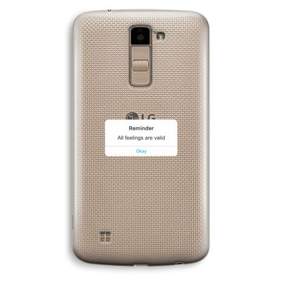 Reminder: LG K10 (2016) Transparant Hoesje