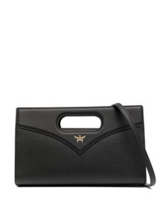 MCM petit sac cabas en cuir - Noir