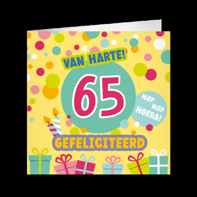 XL Greeting Cards 65 jaar