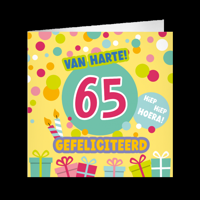 XL Greeting Cards 65 jaar