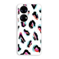 Cheetah color: Huawei P50 Transparant Hoesje