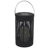 Home deco factory Zonnelantaarn tafellamp - Solar - zwart - 23 cm - kaarseffect - kunststof Home deco factory Zonnelantaarn tafellamp - Solar - zwart - 23 cm - kaarseffect - kunststof