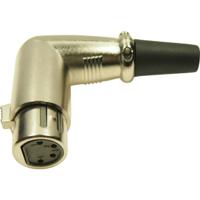 Cliff FC60954N XLR-connector Aantal polen: 4 Goud, Zwart 1 stuk(s)