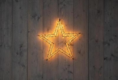 3d ster metaal 1200led flash trafo met timer en dimmer 56x5 cm classic warm - Annas collection
