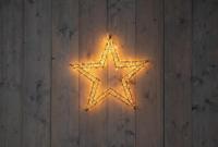 3d ster metaal 1200led flash trafo met timer en dimmer 56x5 cm classic warm - Annas collection