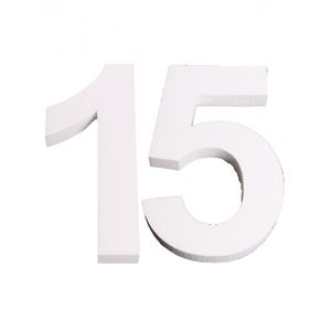 Styropor cijfer 15