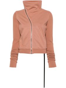 Rick Owens DRKSHDW sweat en coton à fermeture zippée - Rose