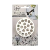 Alma Garden Bloemenschikker voor in vaas - bloemverdeler - boeketring - wit - vaas raster