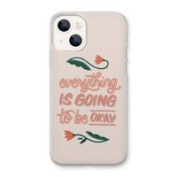 Optimistic flower girl: iPhone 13 mini Transparant Hoesje