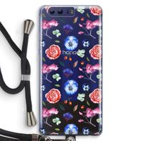 Bloemetjes: Honor 9 Transparant Hoesje met koord