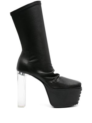 Rick Owens bottes à bout ouvert - Noir