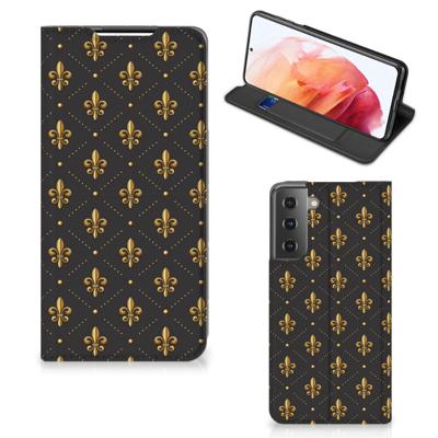 Samsung Galaxy S21 | Hoesje met Magneet | Franse Lelie
