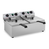 Elektrische friteuse - 2 x 10 liter - timer - 230V