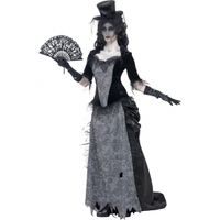 Zwarte weduwe kostuum victoriaans - thumbnail