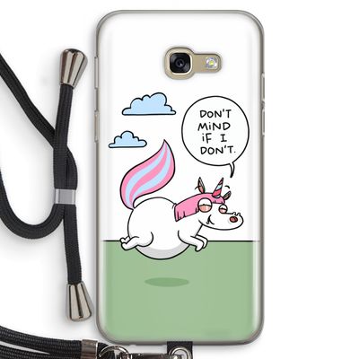 Unicorn: Samsung Galaxy A5 (2017) Transparant Hoesje met koord