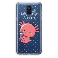 Love You A Lotl: Samsung Galaxy A6 (2018) Transparant Hoesje
