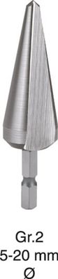 Rotec HSS Konische Plaatboren S.P. Nr.2 5,0-20,0 1/4" bit - 4230002