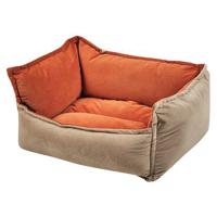 Beliani - IZMIR - Dierenbed - 50 cm - Beige - Fluweel - thumbnail