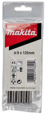 Makita Accessoires Metaalboor 9,0X125mm - D-06535 D-06535